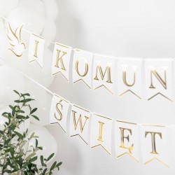 Baner komunijny Pierwsza Komunia Święta Gołąbek 250cm